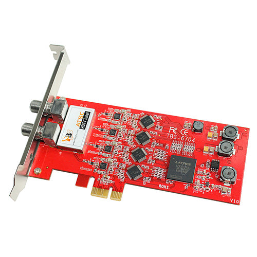 TBS6704 ATSC/Clear QAM Quad Tuner tarjeta PCIe