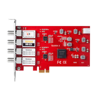 TBS6904-X DVB-S2/S2X Quad Tuner tarjeta PCIe