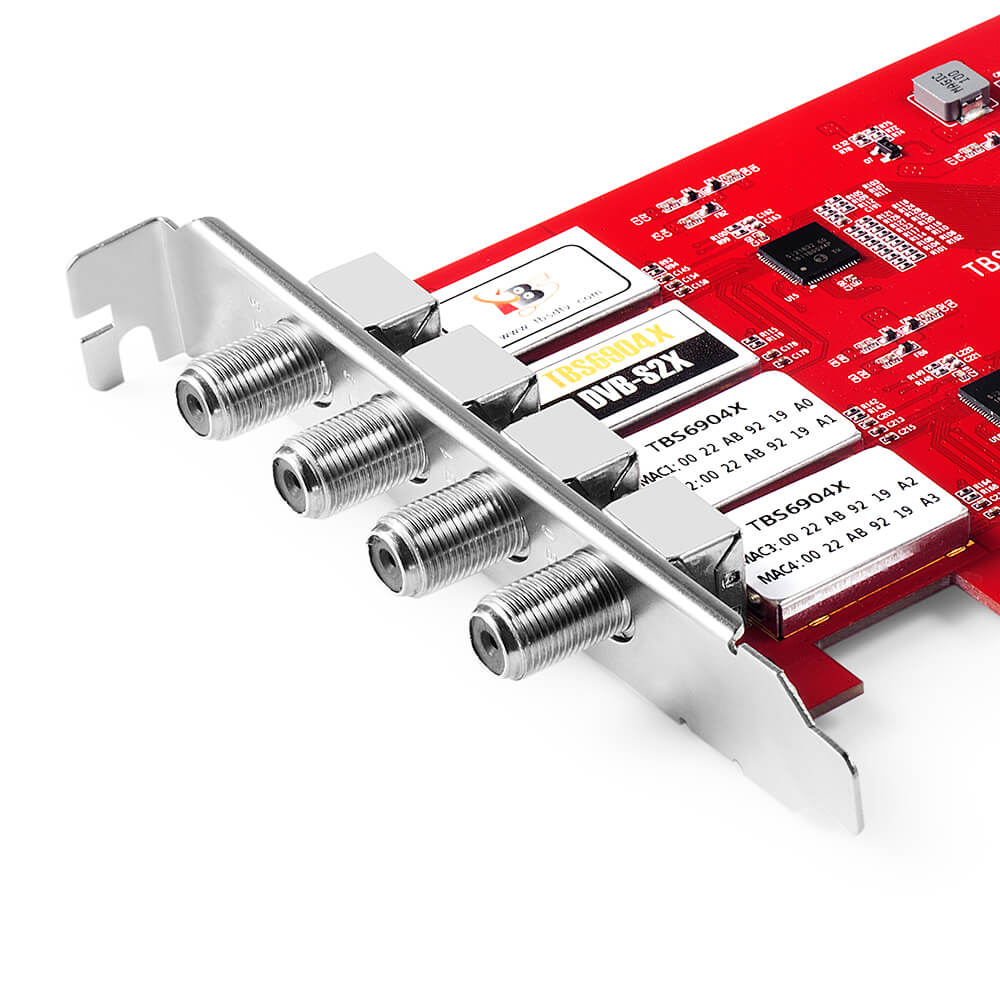 TBS6904 X DVB S2 S2X Quad Tuner tarjeta PCIe