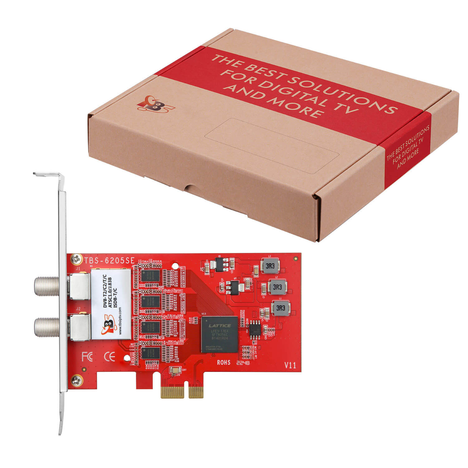 TBS6205se DVB-T2/C2/T/C(J.83A/B/C)/ISDB-T/C /ATSC1.0 Quad TV Tuner