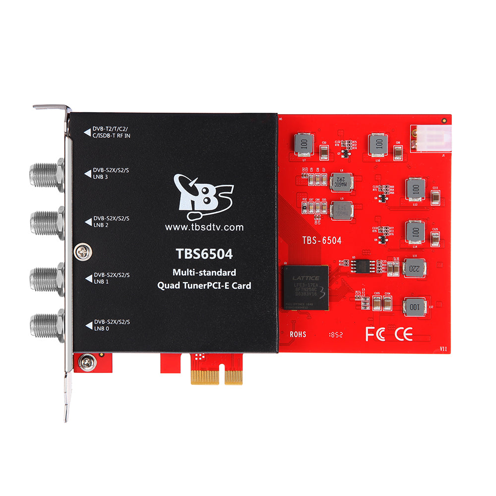 TBS6504 multi-standard Quad tuner PCIe card