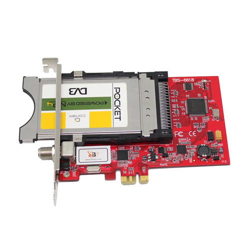 TBS6618 DVB-C TV Tuner CI PCIe Card- PC Cards for Cable PayTV – PCI Express