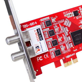 TBS6814 ISDB-T Quad Tuner PCIe Card