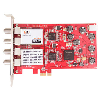 TBS6905 DVB-S2 Quad Tuner PCIe Card